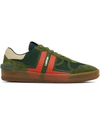 Lanvin Khaki Clay Mesh Sneakers Green