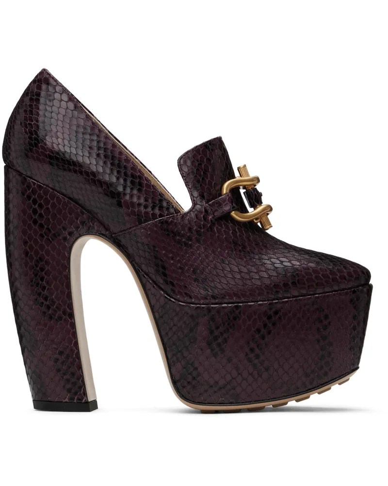 Bottega Veneta Burgundy Mostra Pumps 2226