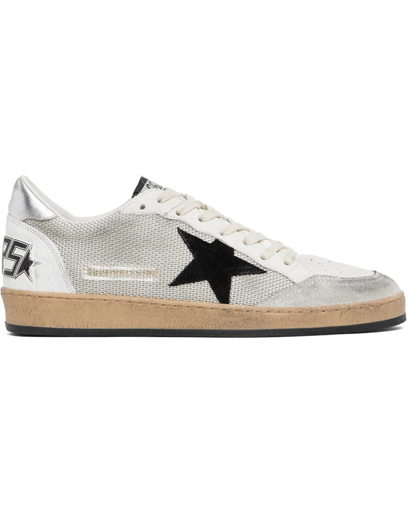 Golden Goose Gray & Silver Ball Star LTD Sneakers Lt