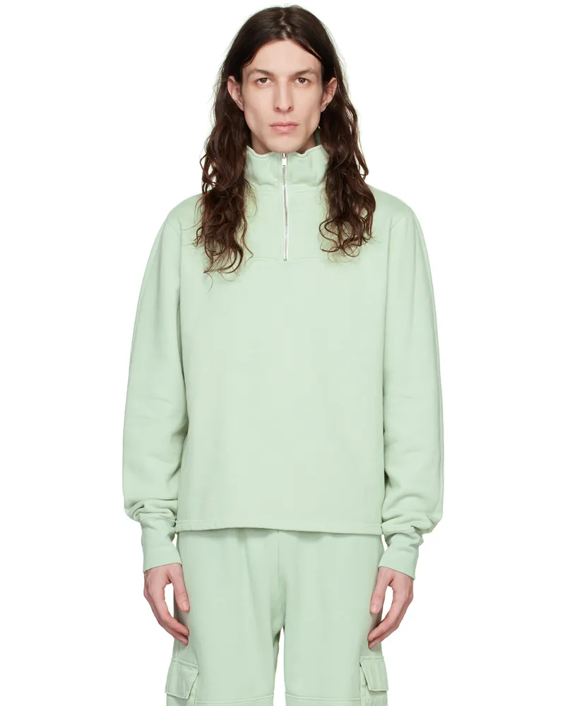 LES TIEN Green Heavyweight Yacht Sweater Mint