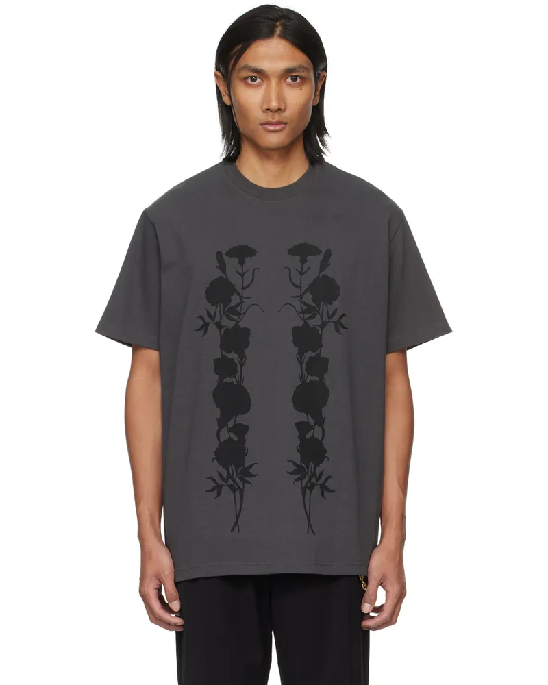 Song For The Mute Gray Dusty Foliage T-Shirt Washed