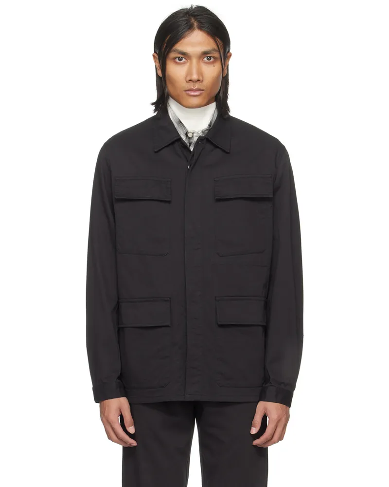 Universal Works Black MW Fatigue Jacket Black