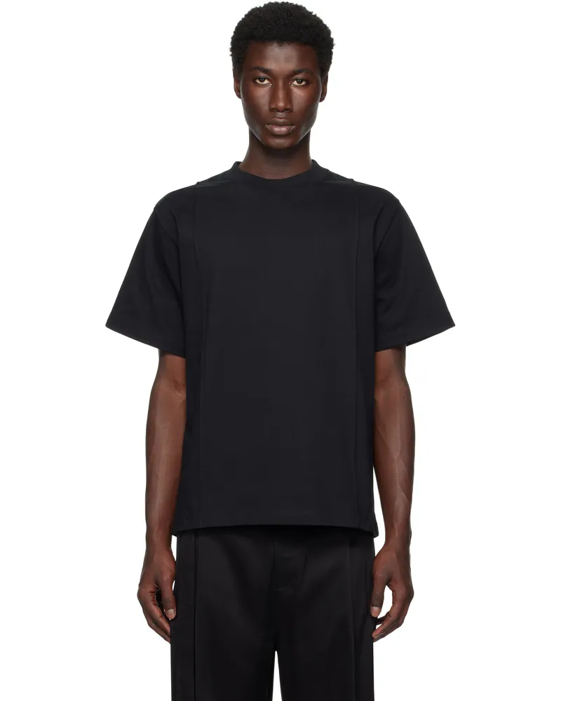Peter Do Black Creased Oversized T-shirt Black