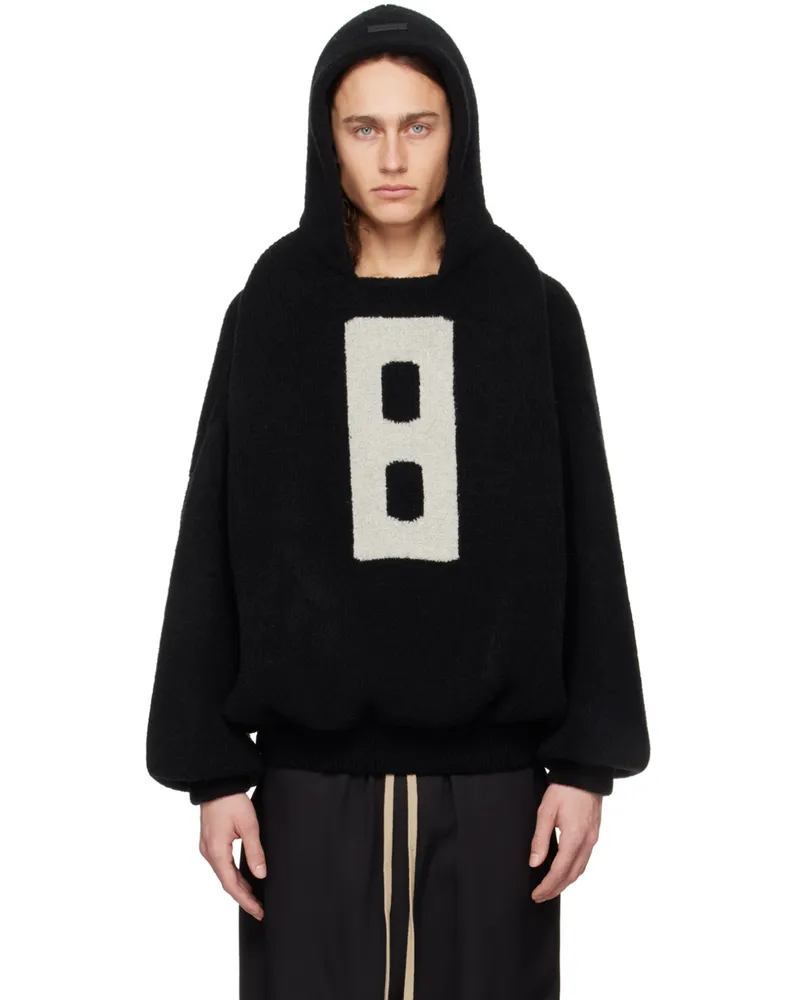 Fear of God Black Jacquard Hoodie Black