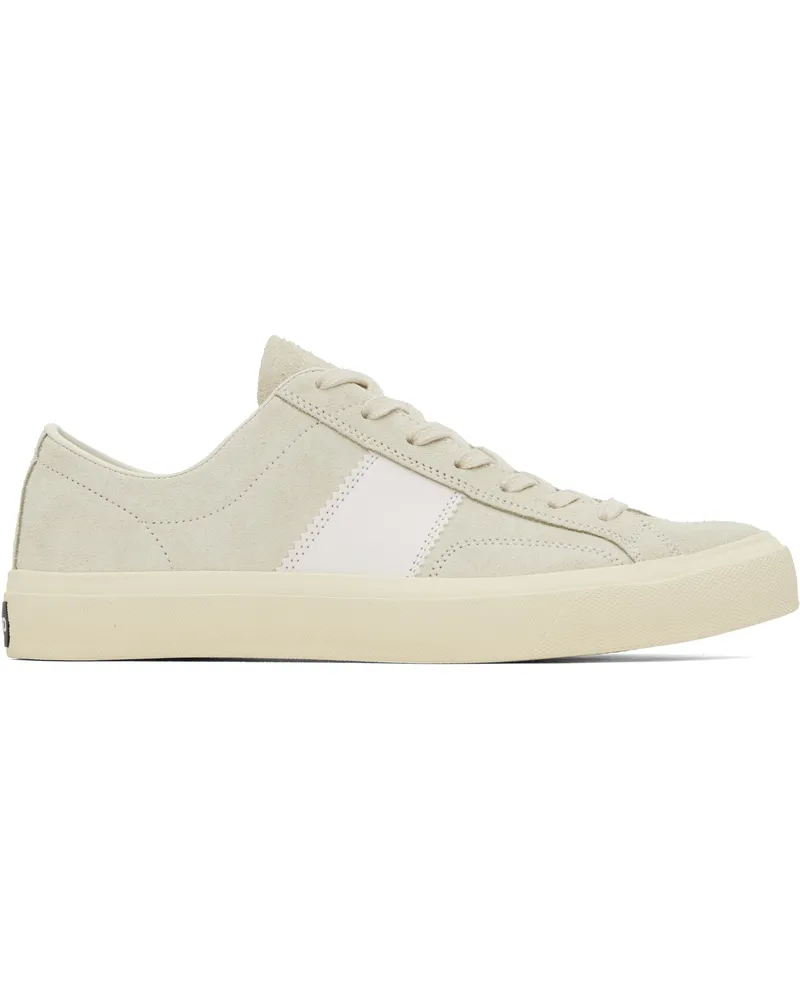 Tom Ford Gray Suede Cambridge Sneakers Marble