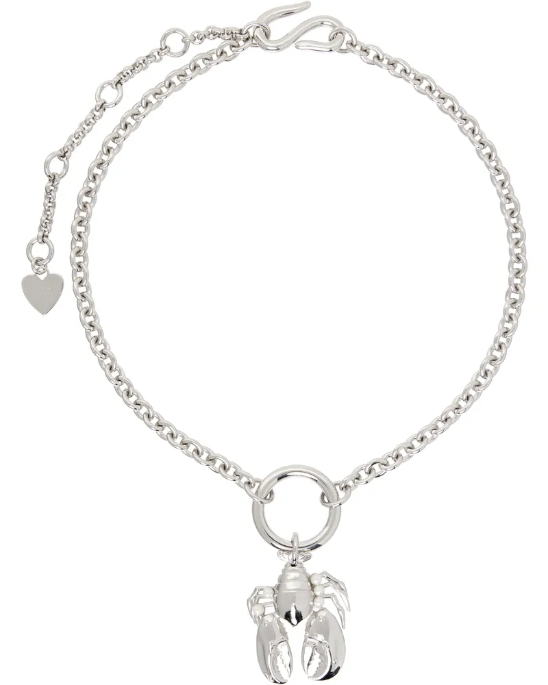 Acne Studios Silver Lobster Necklace Aae