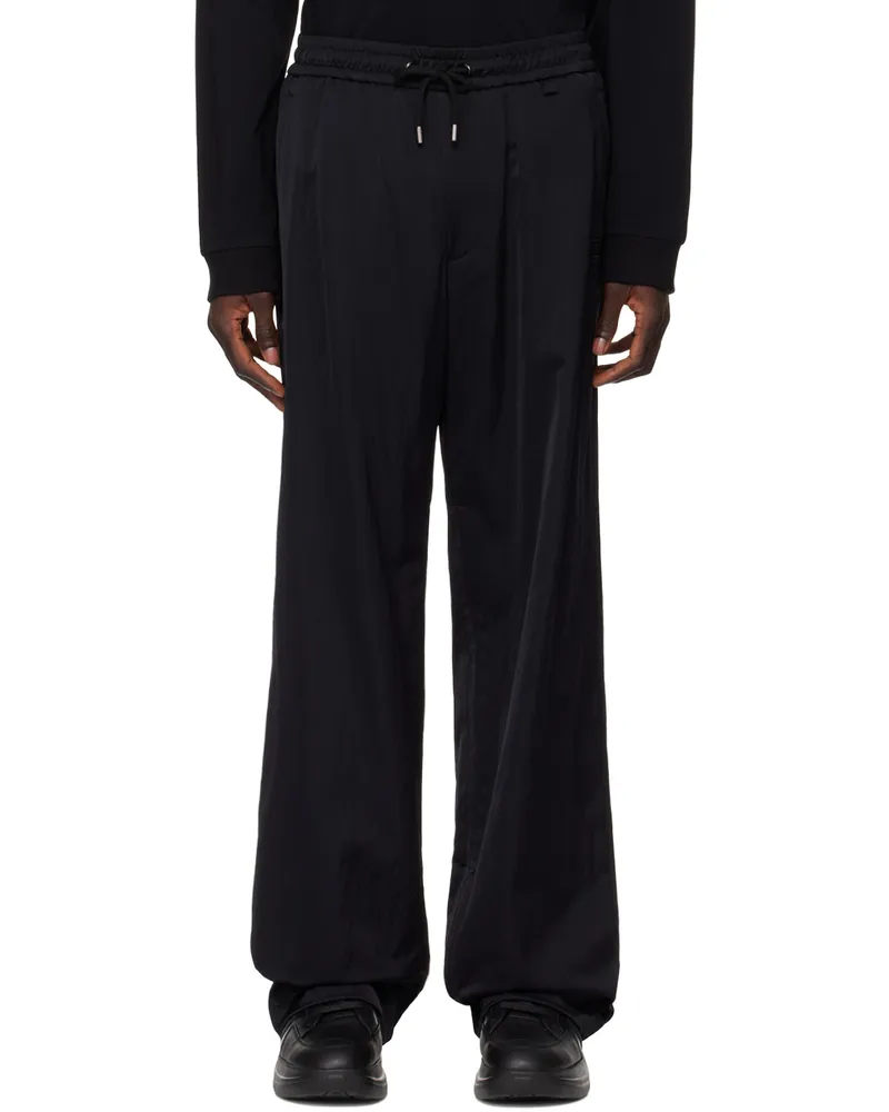 Wooyoungmi Black Drawstring Trousers 929b