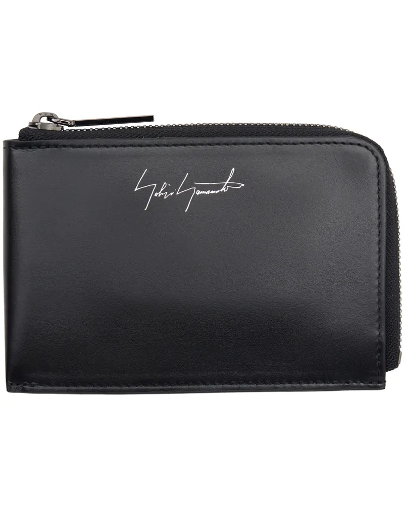 Yohji Yamamoto Black Discord Short Wallet Black