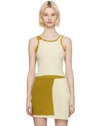 Eckhaus Latta Off-White & Tan Coastal Tank Top Sand