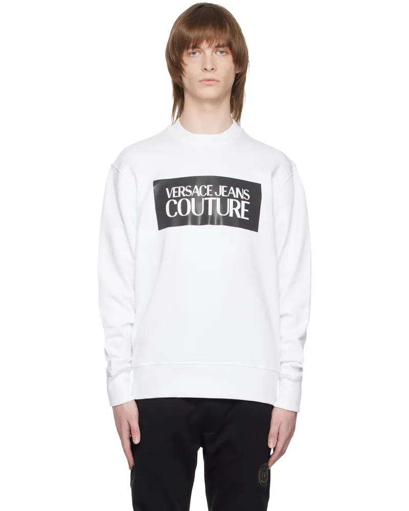 Versace Jeans White Printed Sweatshirt E003