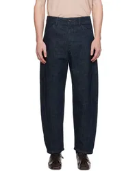 Christophe Lemaire Indigo Twisted Workwear Jeans Bldenim