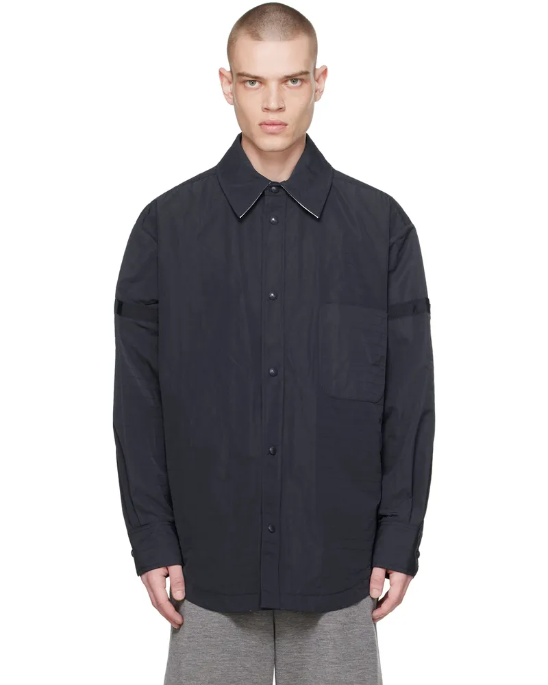 Thom Browne Navy Seam Pocket Jacket 415