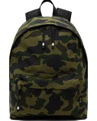 BAPE Khaki 1st Camo Cordura Day Backpack Green