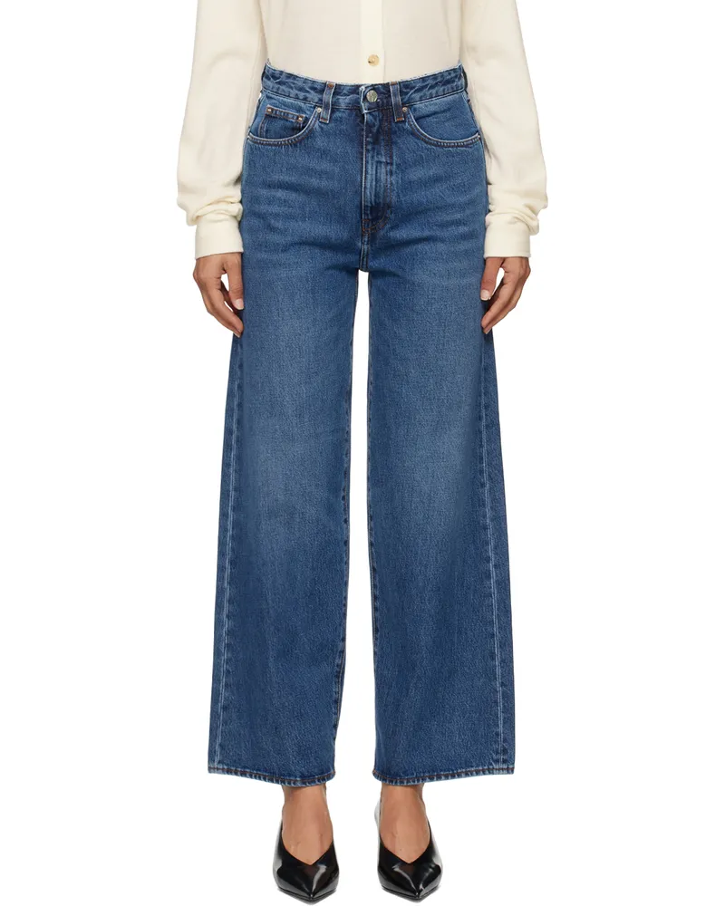 Totême Blue Flare Fit Jeans Washed