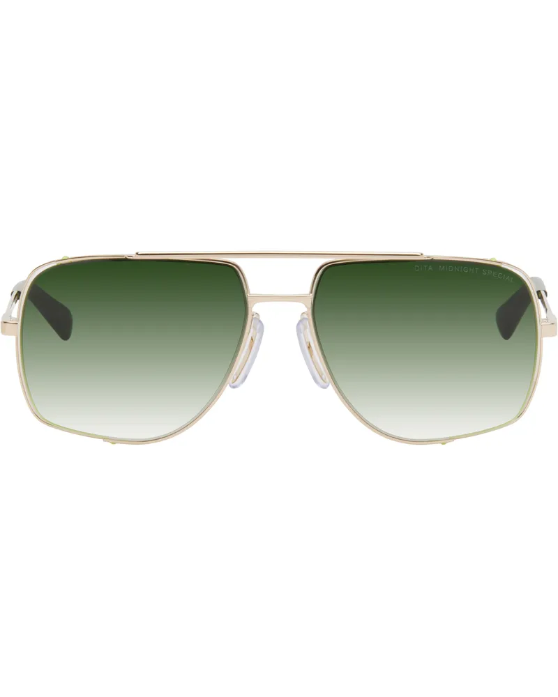 DITA Gold & Green MIDNIGHT SPECIAL Sunglasses White