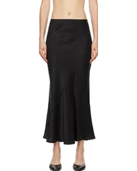 Silk Laundry Black Splice Maxi Skirt Black