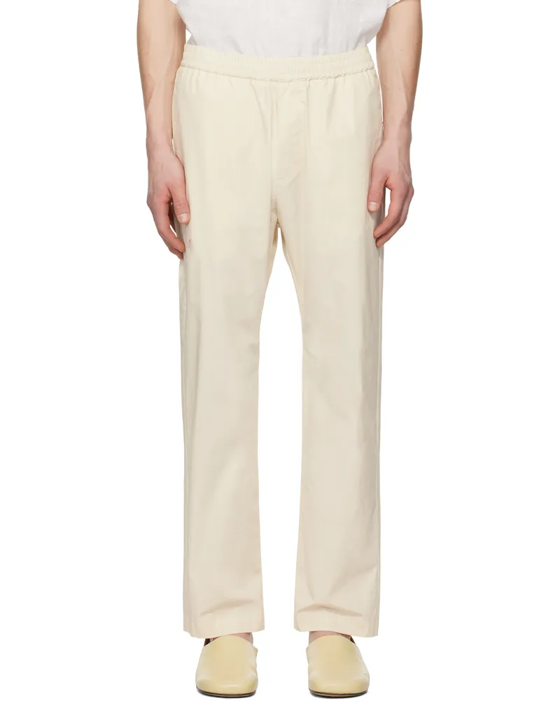 BARENA Off-White Bativoga Vion Trousers Stone