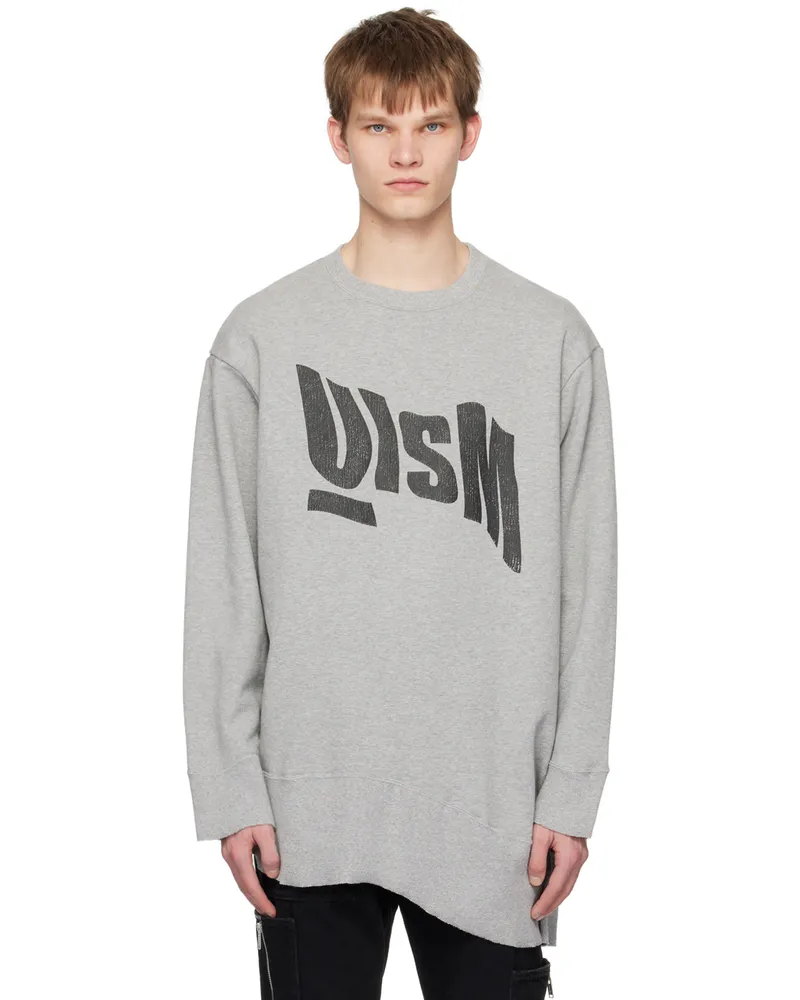 Undercover Gray Asymmetric Sweatshirt Top
