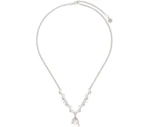 Silver Nano Pearl Melt Necklace