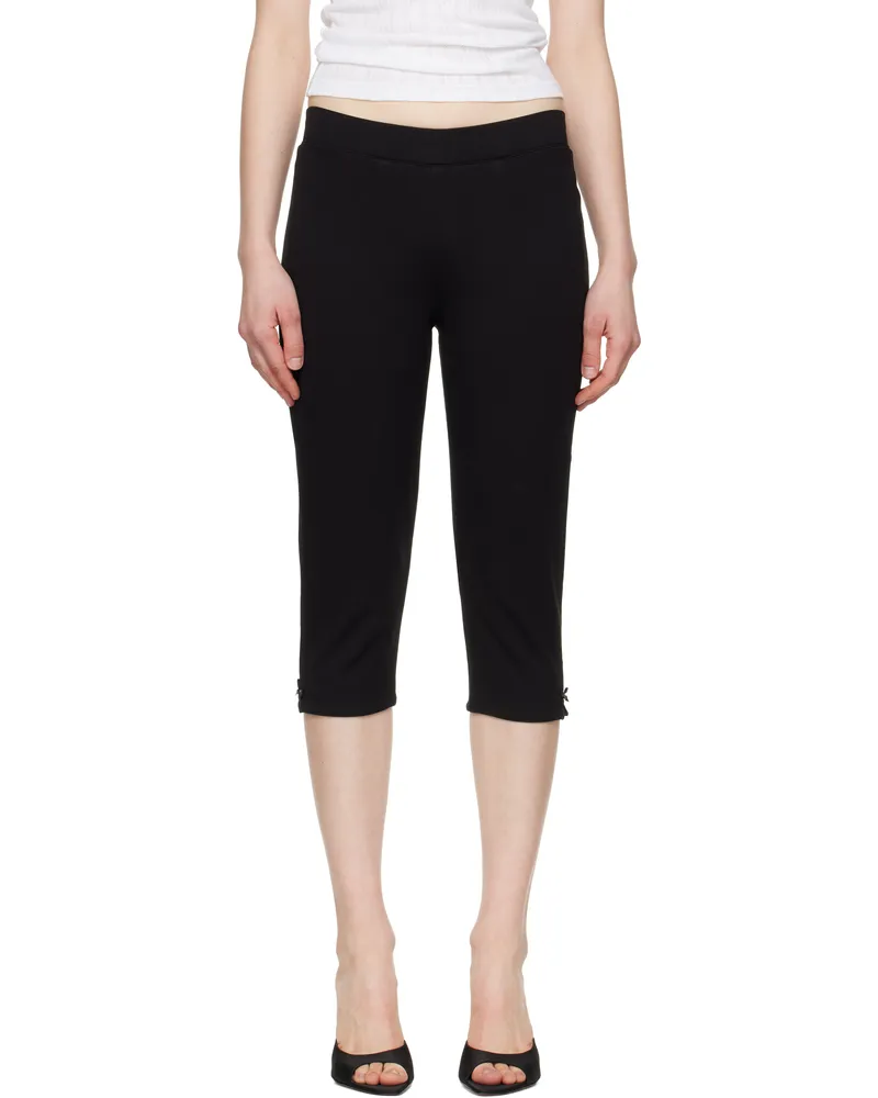 GUIZIO Black Caria Capri Leggings Black