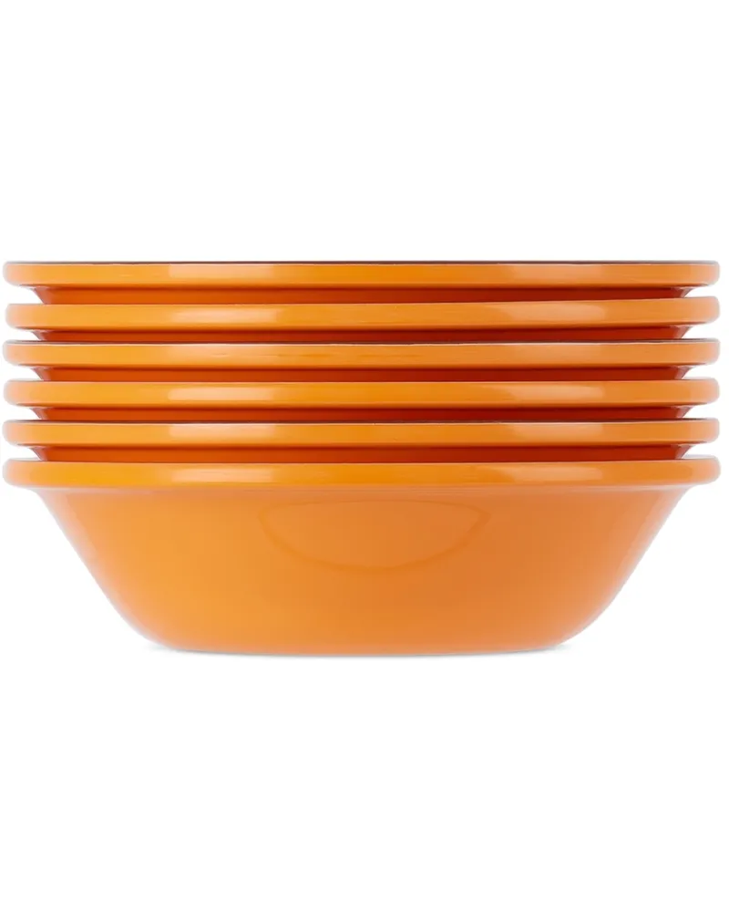 Mario Luca Giusti Orange Saint Tropez Bowl Set, 6 pcs Orrange