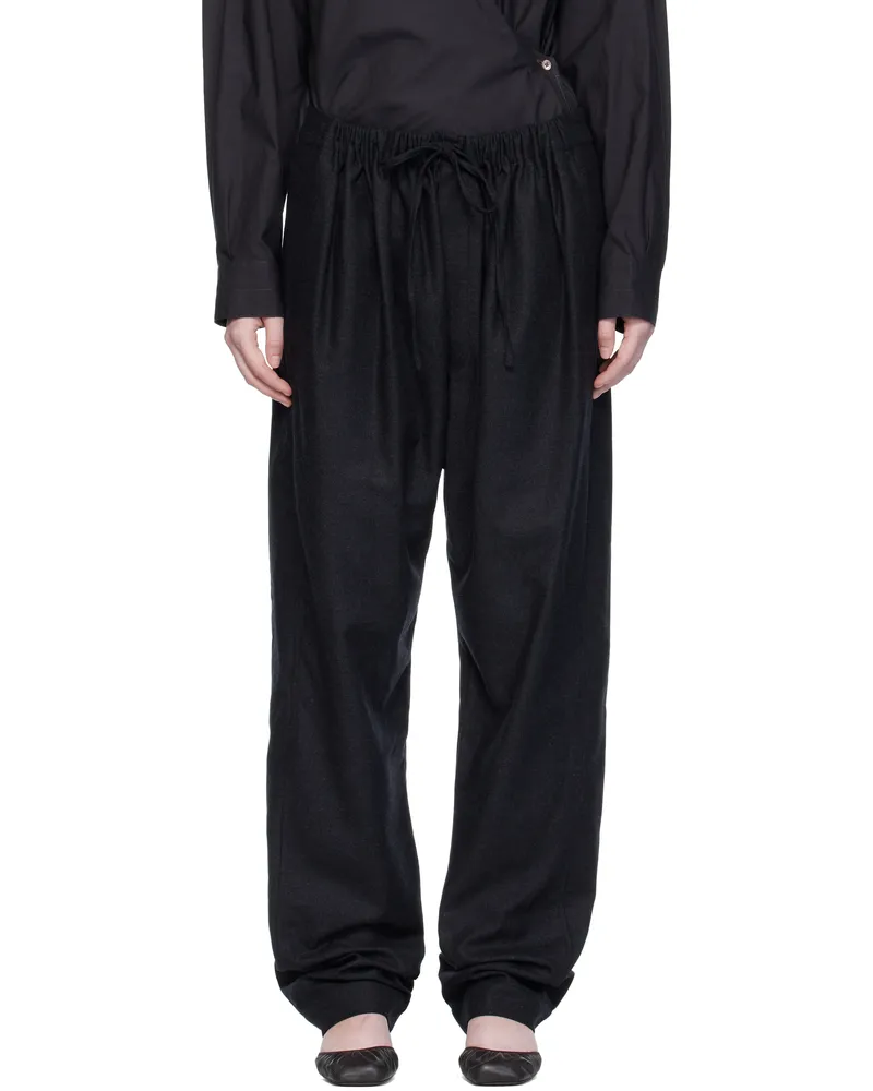 Christophe Lemaire Gray Drawstring Trousers Mu190