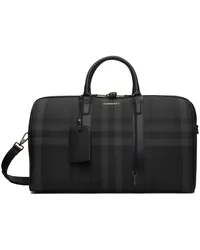 Burberry Gray Boston Duffle Bag Charcoal