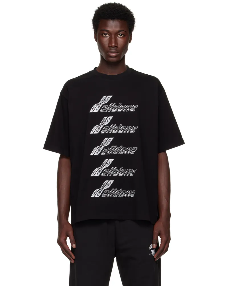 WE 11 DONE Black Se11done DNA T-shirt Black