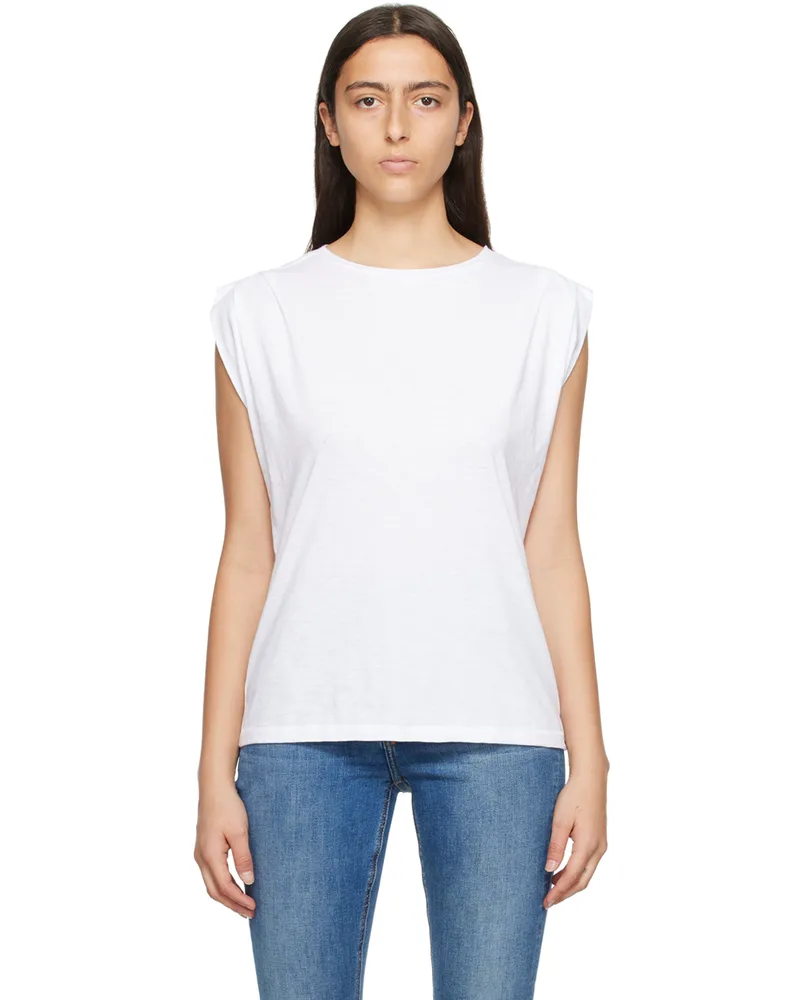 Rag & Bone White 'The Slub' Tank Top White