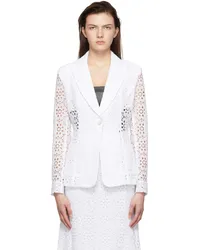 Erdem White Lilith Blazer White