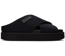 Black Crossover Sandals