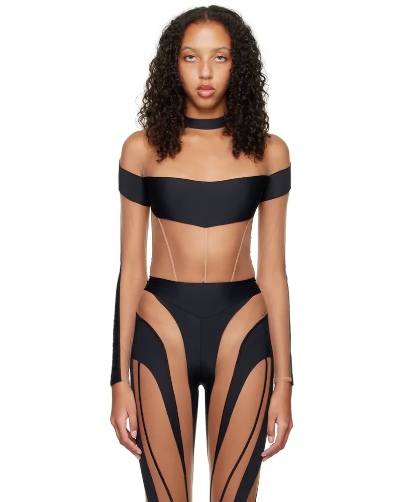 Thierry Mugler Black Illusion Sheer Bodysuit 19991