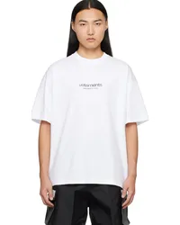 VETEMENTS White Bonded T-Shirt White