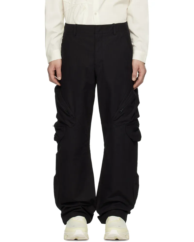 Post Archive Faction Black 7.0 Center Cargo Pants Black