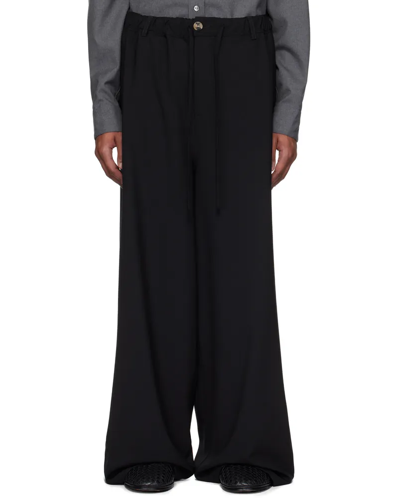 Marni Black Wool Trousers 00n99