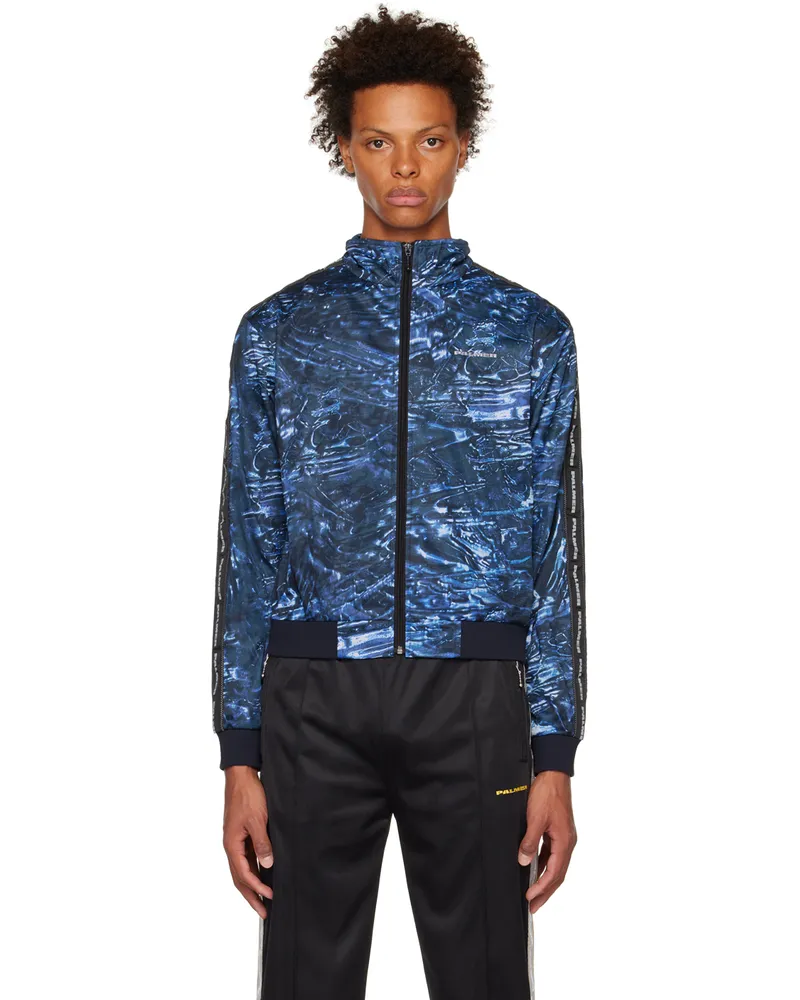 Palmer Blue Printed Jacket Blue