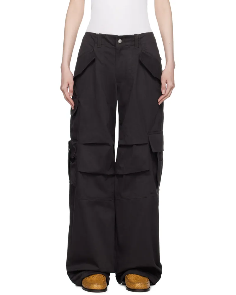 RHUDE Black Ceremonia Cargo Pants 0015