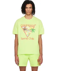 Casablanca Paris Green 'Afro Cubism Tennis Club' T-Shirt Green