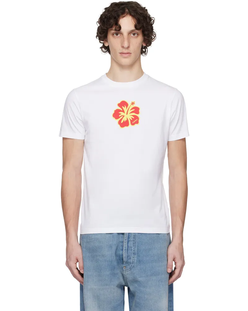 ABRA White Flower T-shirt White