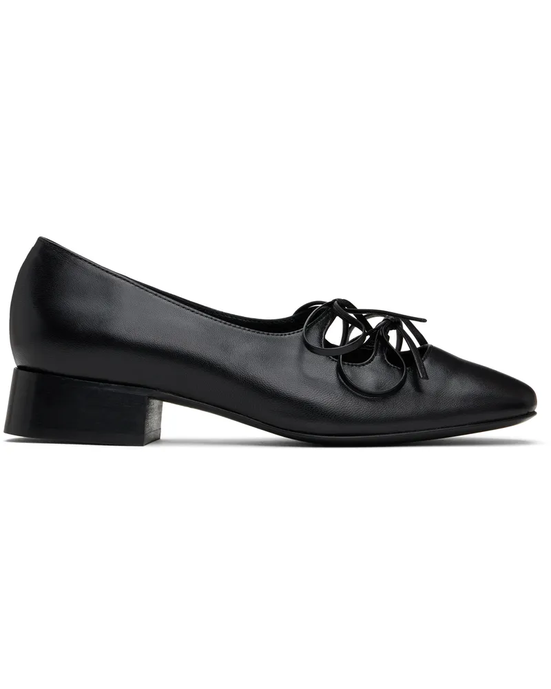 NICOLE SALDAÑA Black Isabel Loafers Black