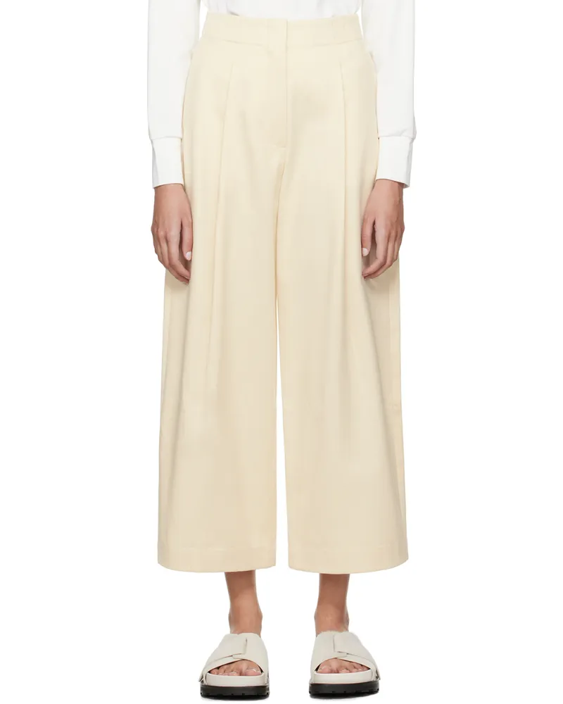 Studio Nicholson Off-White Dordoni Trousers Cream