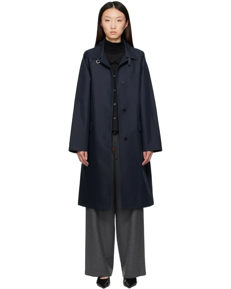 LE 17 SEPTEMBRE Navy Mac Trench Coat Navy