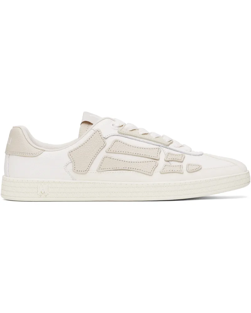 Amiri White & Taupe Pacific Bones Sneakers Birch