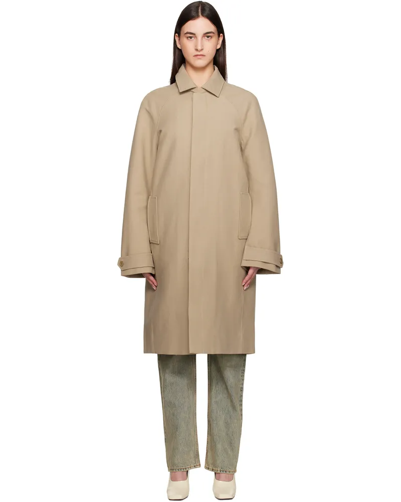 Entire Studios Beige Duster Trench Coat Buff
