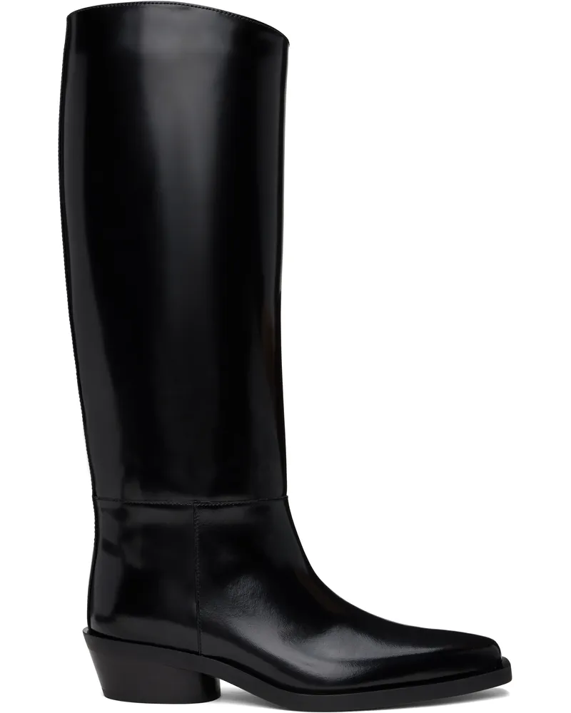 Proenza Schouler Black Bronco Tall Boots 20070