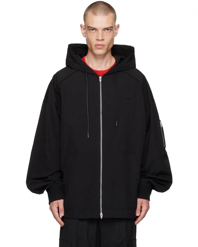 JUUN.J Black Puckering Track Jacket 5