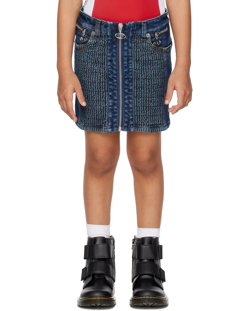 Diesel Kids Blue Geronny Denim Skirt K01