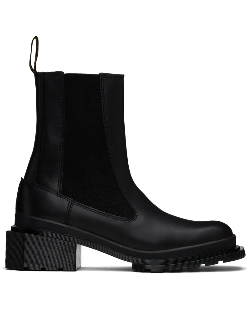 Dr.Martens Black Maybole Square Toe Chelsea Boots Black
