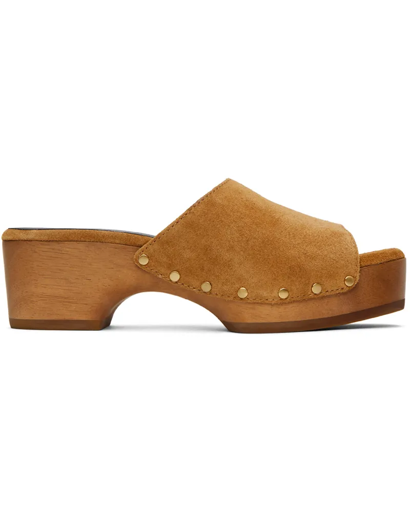 Rag & Bone Tan Mara Clogs Tobaccosd