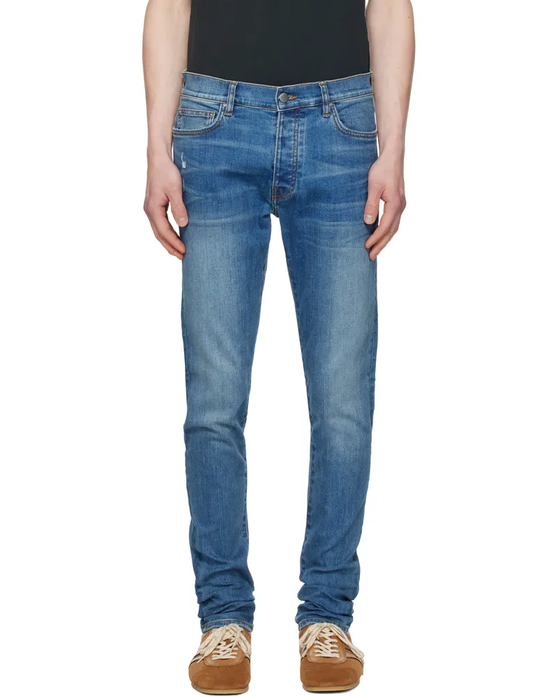 Amiri Blue Stack Jeans Dark